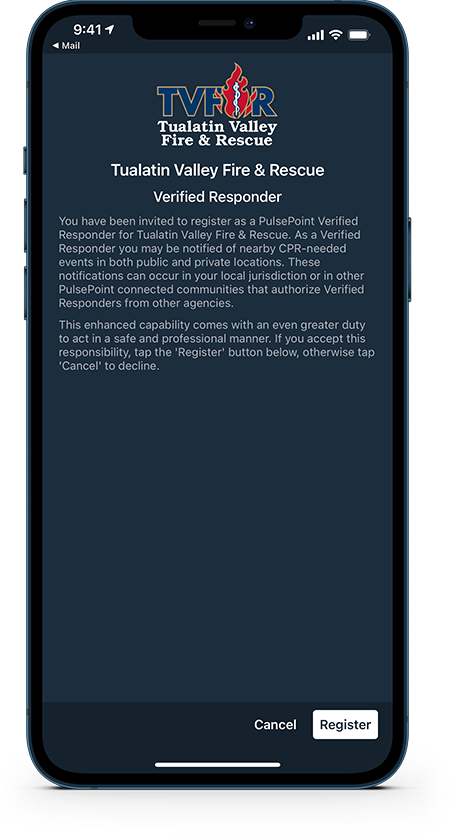 PulsePoint Verified Responder Registration